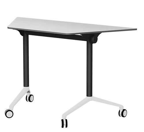 мобильный стол для библиотек с прямоугольной и трапециевидной столешницей, на колесах, металлический каркас