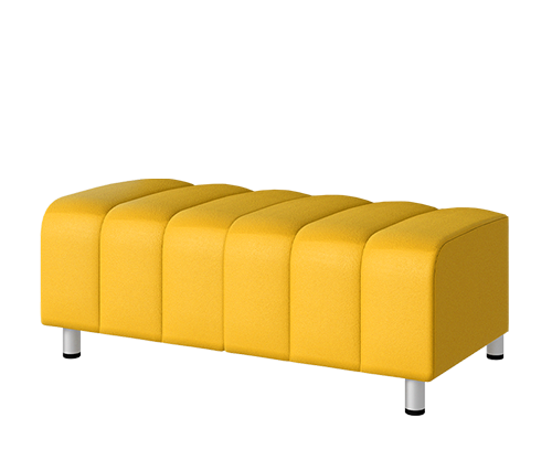 модульный пуф для библиотек, желтый