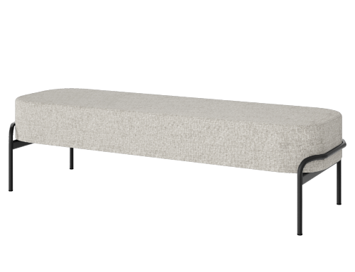 банкетка для библиотек, холлов, рекреаций учебных заведений, современный компактный дизайн